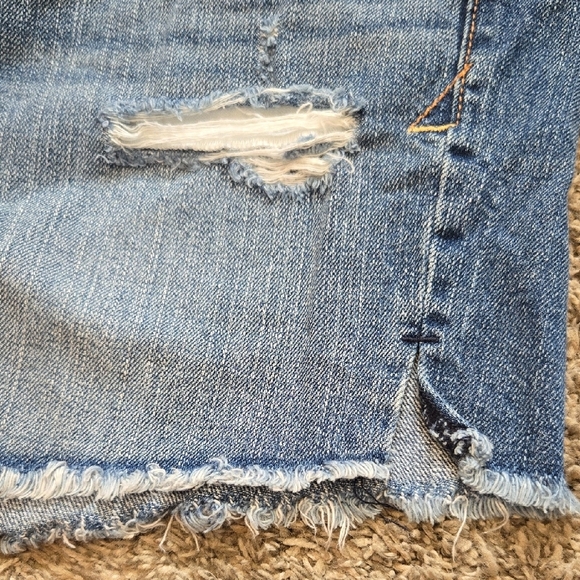 American Eagle Outfitters Womens Distressed Blue Jean Shorts Size 10 - Picture 2 of 6